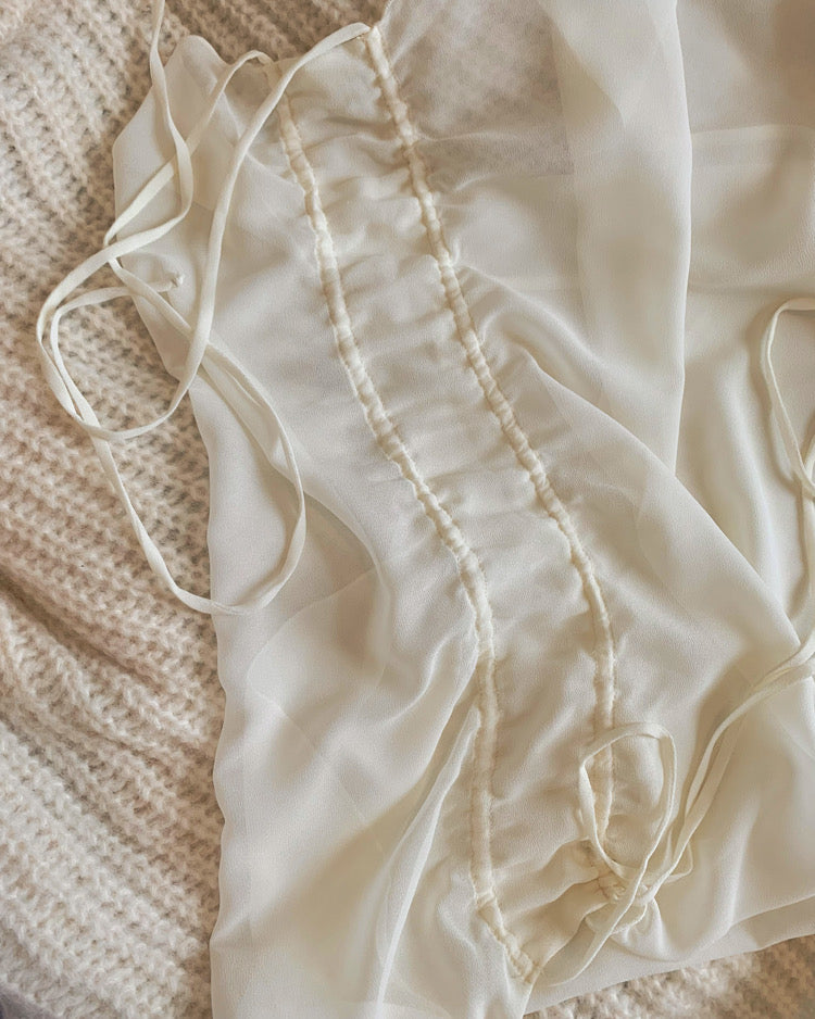 White orchid dress
