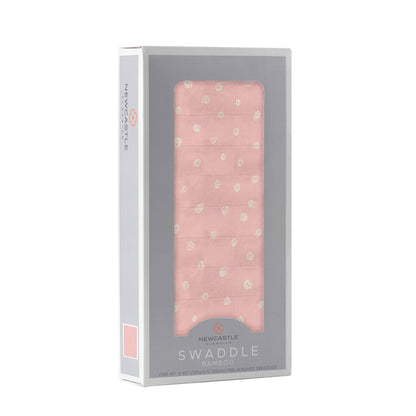 BABY - Pink Pearl Polka Dot Bamboo Swaddle
