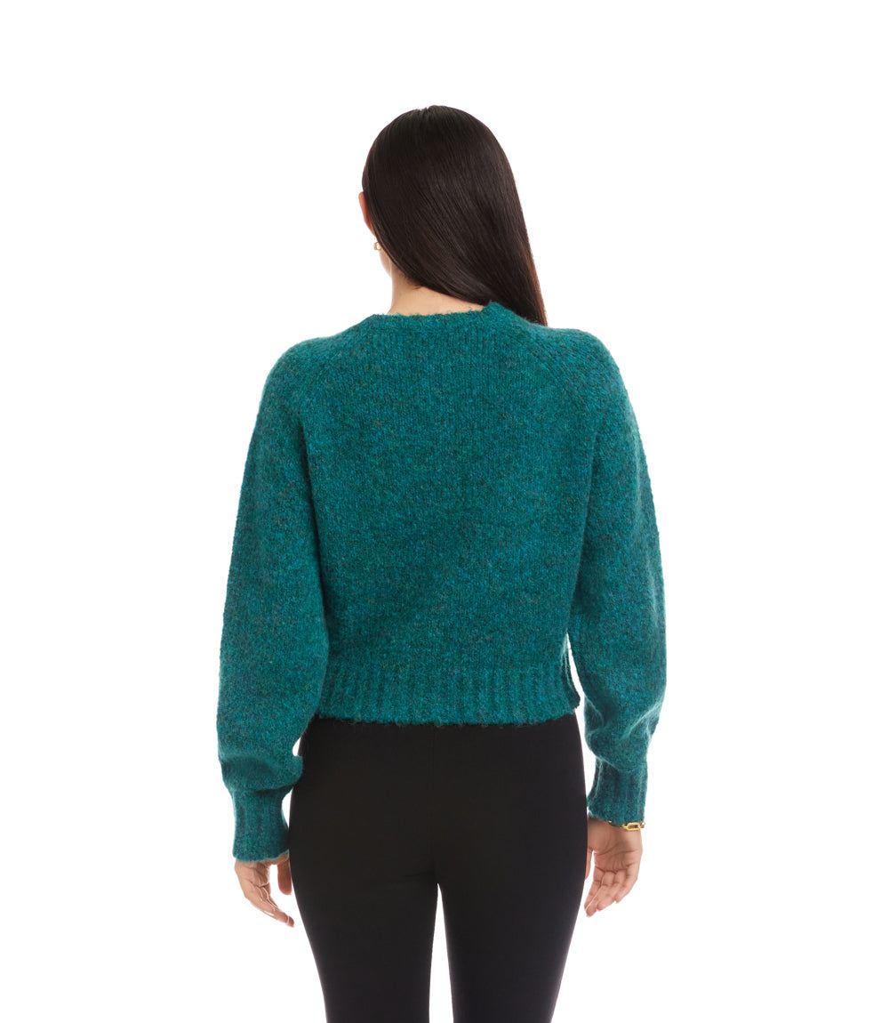 Pearl Button Cardigan Sweater