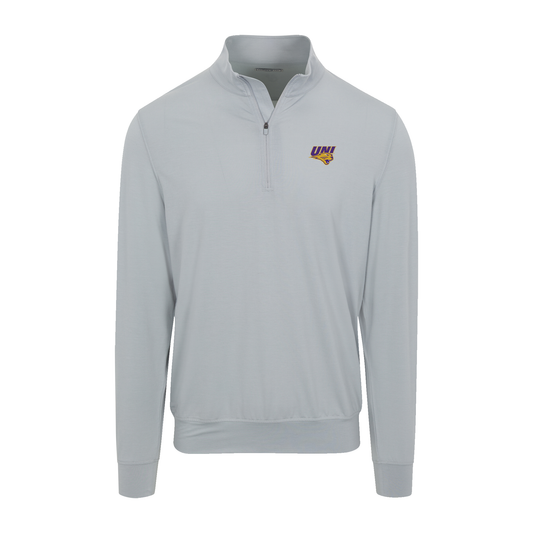Northern Iowa Velocity Performance Quarter Zip Light Grey