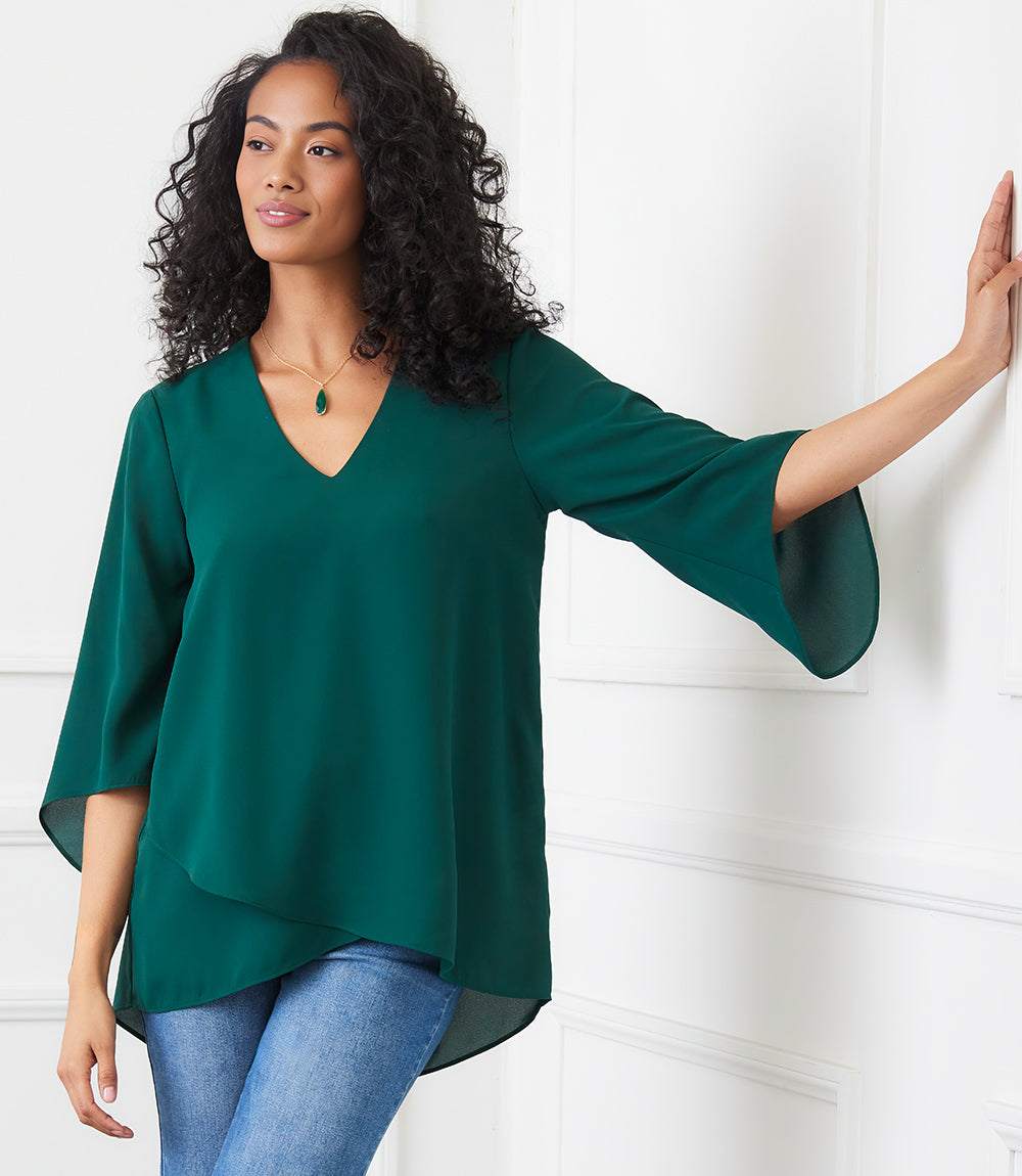 Bracelet Sleeve Asymmetric Top