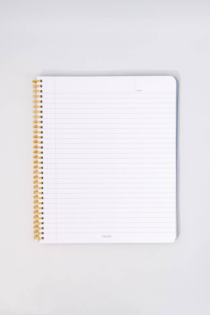 BANDO - Rough Draft Large Notebook, Cherry Hearts