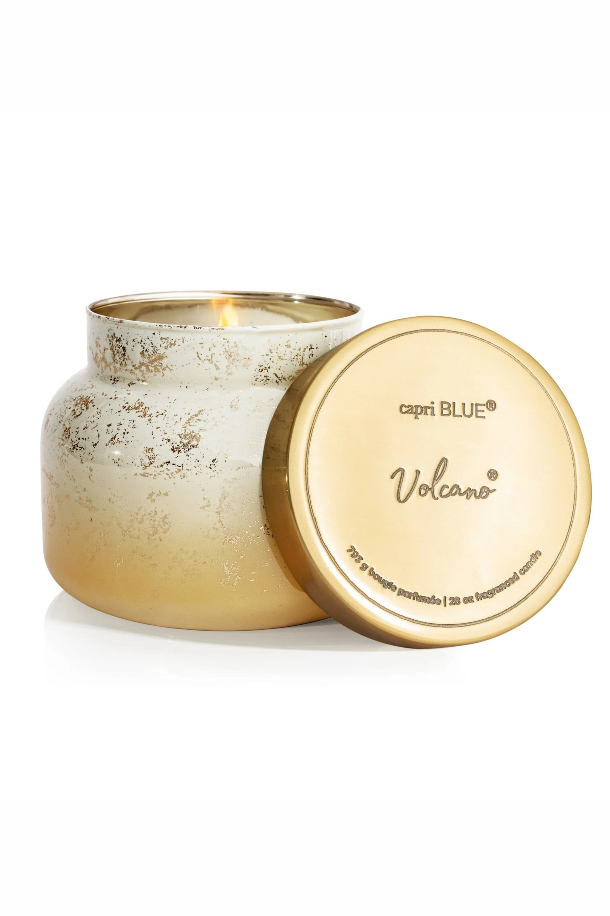 mysite CAPRI BLUE - Volcano Glimmer Oversized Candle, 28 oz
