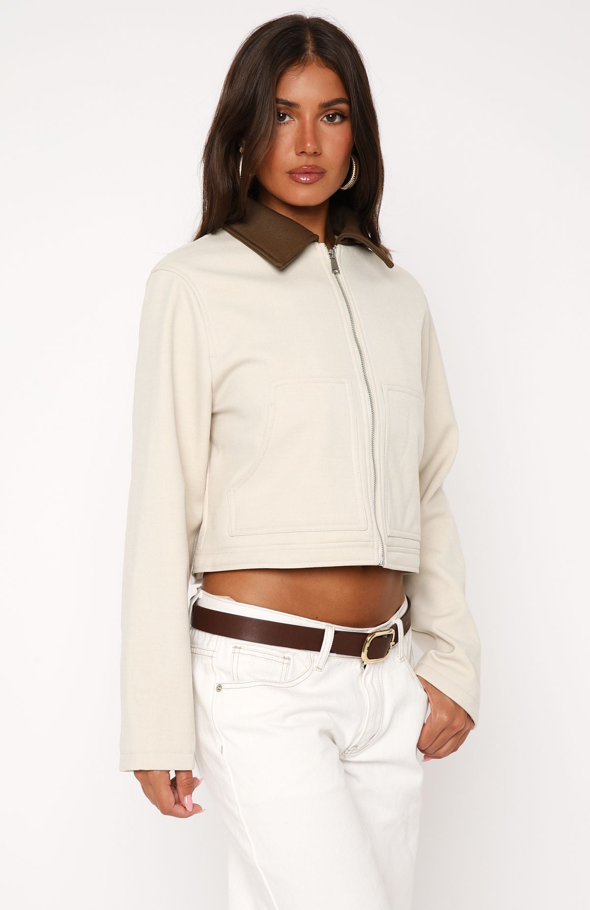 You Told Me Jacket Beige