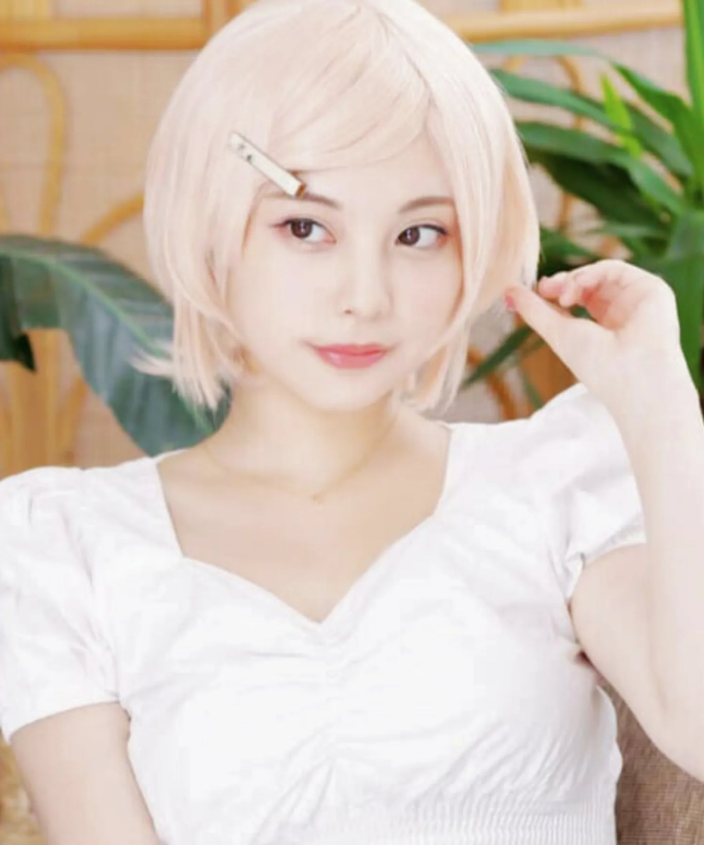 襟足長めショートウィッグ