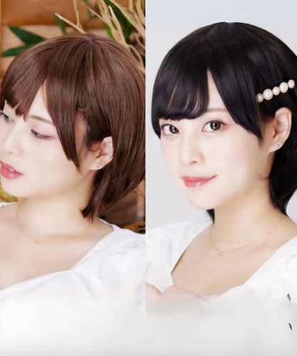 襟足長めショートウィッグ