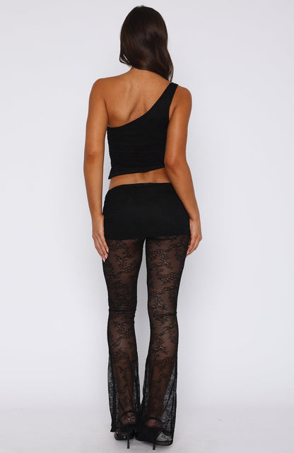 In Your Eyes Lace Pants Black